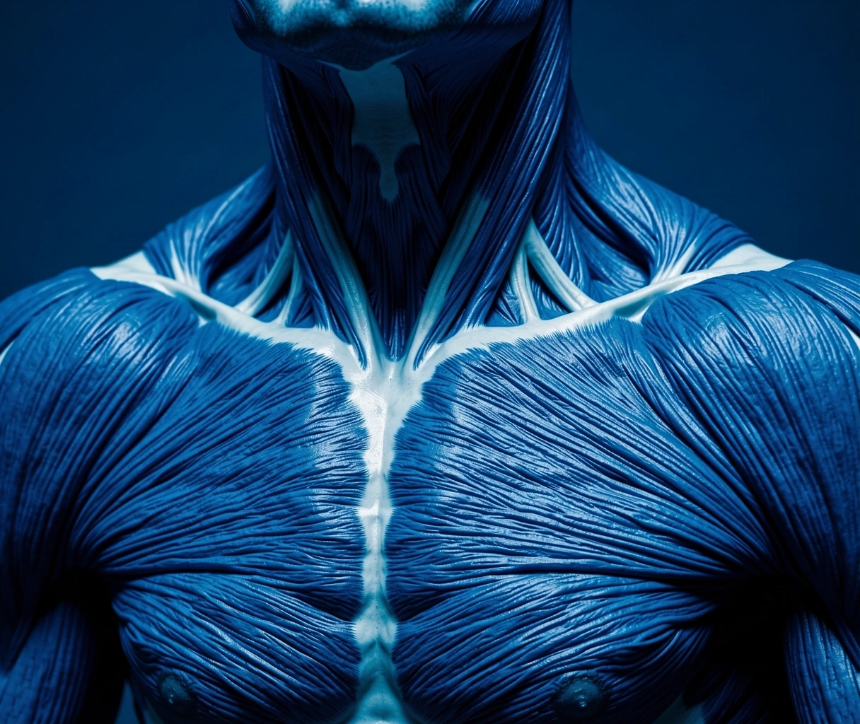 Detailed muscular alignment schematic